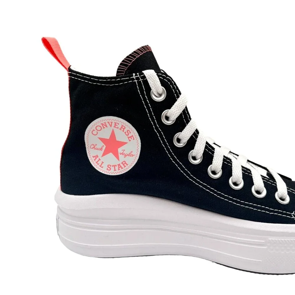 Converse Chuck Taylor All Star Move Youth Girls‎ Platform Sneakers Size 6 Black